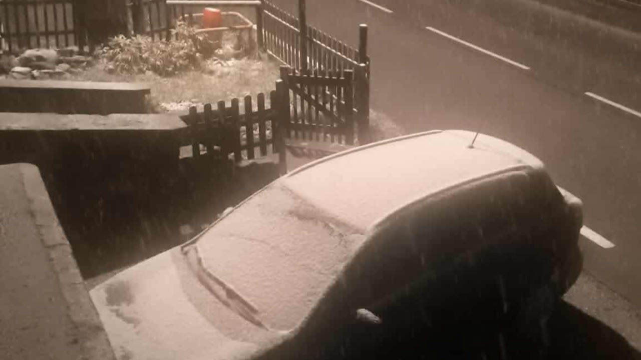 Deux  Savoie : la neige s'invite &agrave; 1100 m&egrave;tres d'altitude