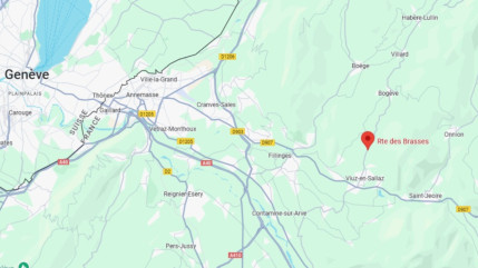 Un camion de lait tombe en contrebas de la route des Brasses